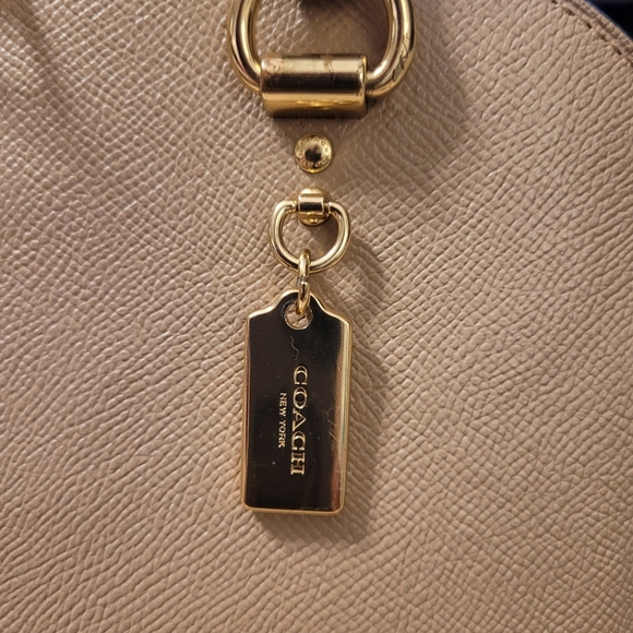 Coach Crossgrain Leather Katy Satchel 2553 With Matching Wallet EUC (Mauve) - Picture 8 of 16